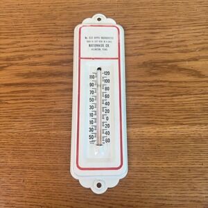 Vintage Nationwide Co No 533 Hippo Thermometer Arlington Texas Metal Wall Sign